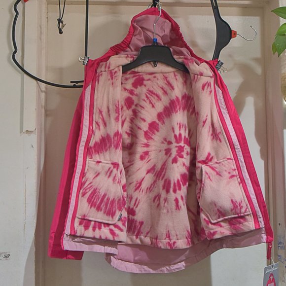 Eddie Bauer Girls' Youth 3 in 1 Jacket - PINK size M10/12 - Picture 5 of 11